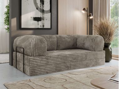 Sofa Orsetto - jasnobrązowy, sztruks