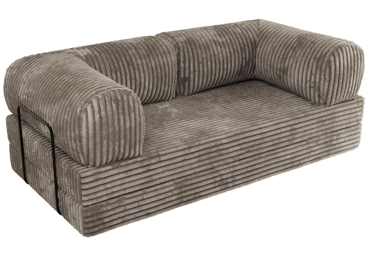 Sofa Orsetto - jasnobrązowy, sztruks