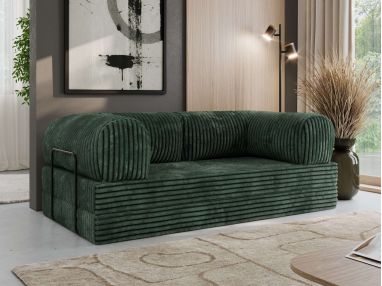 Sofa Orsetto - ciemnozielony, sztruks
