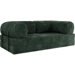 Sofa Orsetto - ciemnozielony, sztruks