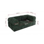 Sofa Orsetto - ciemnozielony, sztruks