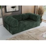 Sofa Orsetto - ciemnozielony, sztruks