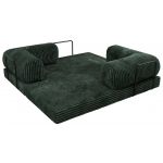 Sofa Orsetto - ciemnozielony, sztruks