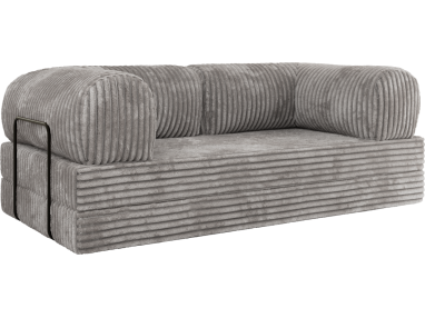 Sofa Orsetto - jasnoszary, sztruks