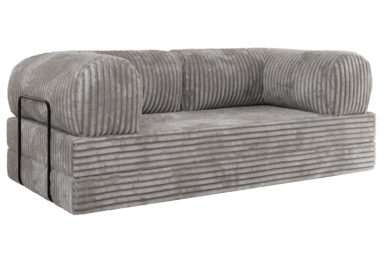 Sofa Orsetto - jasnoszary, sztruks