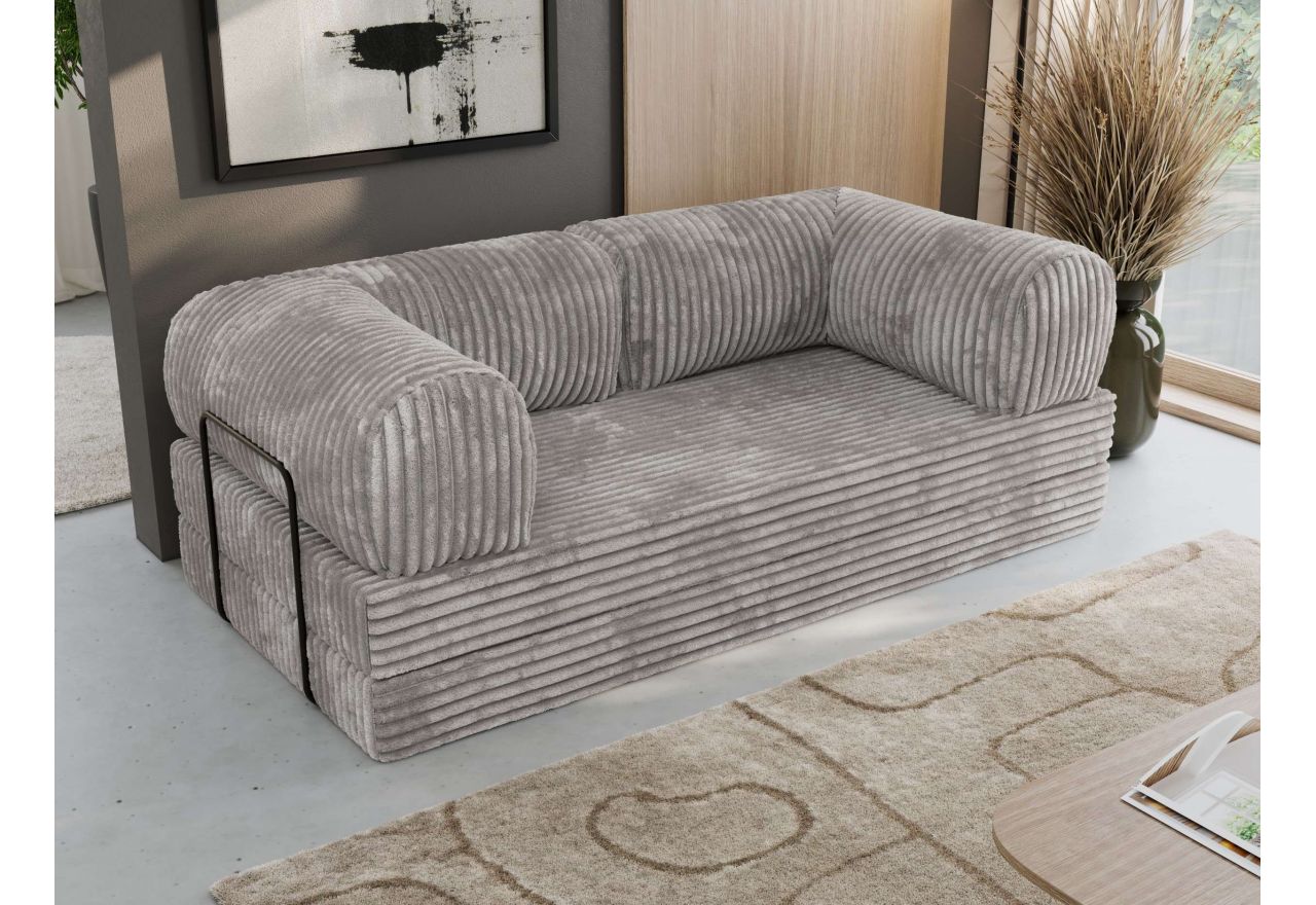 Sofa Orsetto - jasnoszary, sztruks