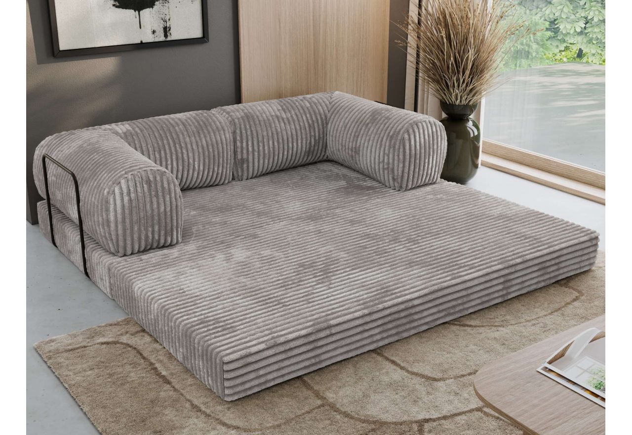 Sofa Orsetto - jasnoszary, sztruks