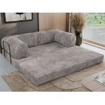 Sofa Orsetto - jasnoszary, sztruks