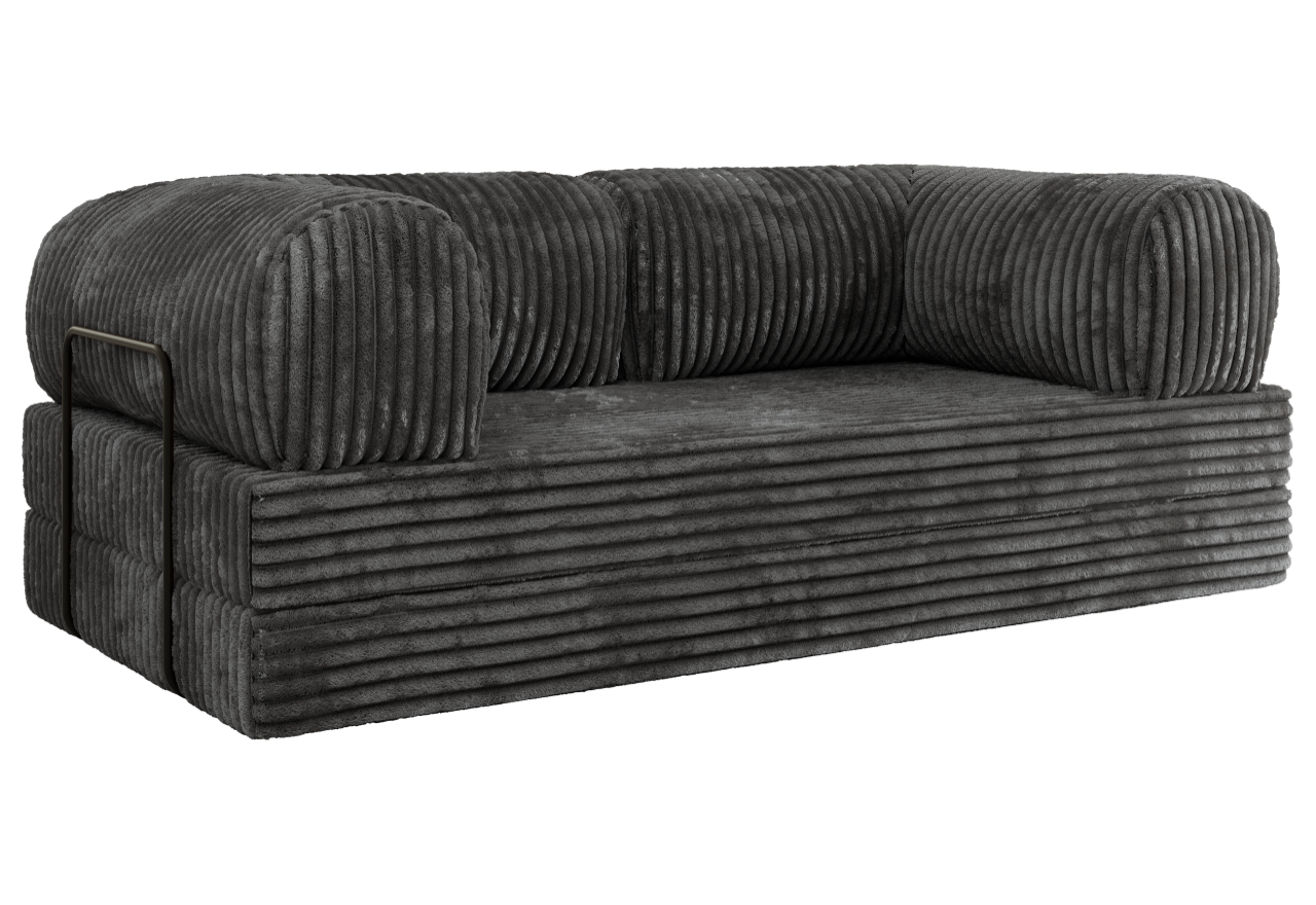 Sofa Orsetto - szary, sztruks