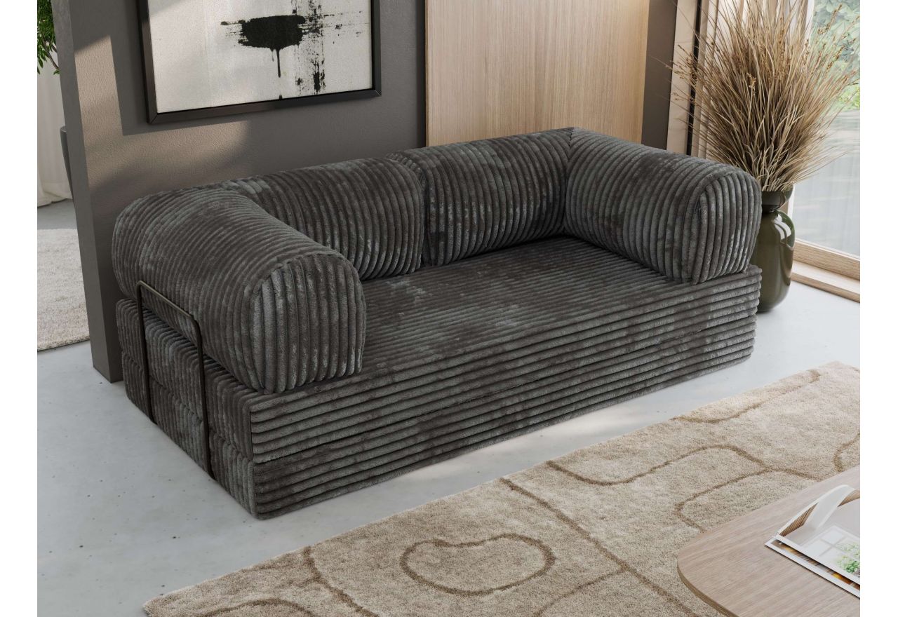 Sofa Orsetto - szary, sztruks