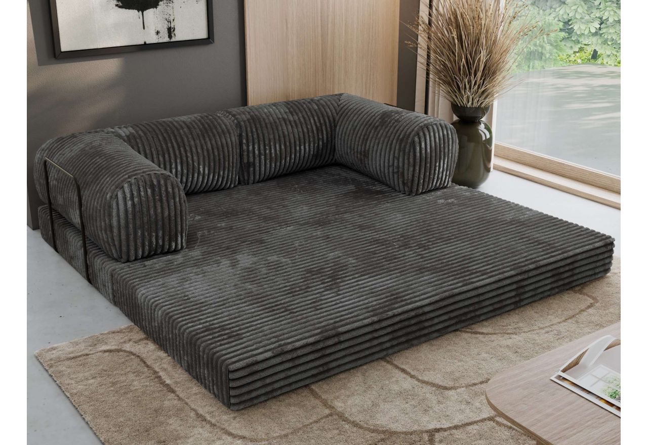 Sofa Orsetto - szary, sztruks