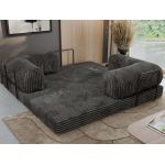 Sofa Orsetto - szary, sztruks