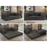 Sofa Orsetto - szary, sztruks