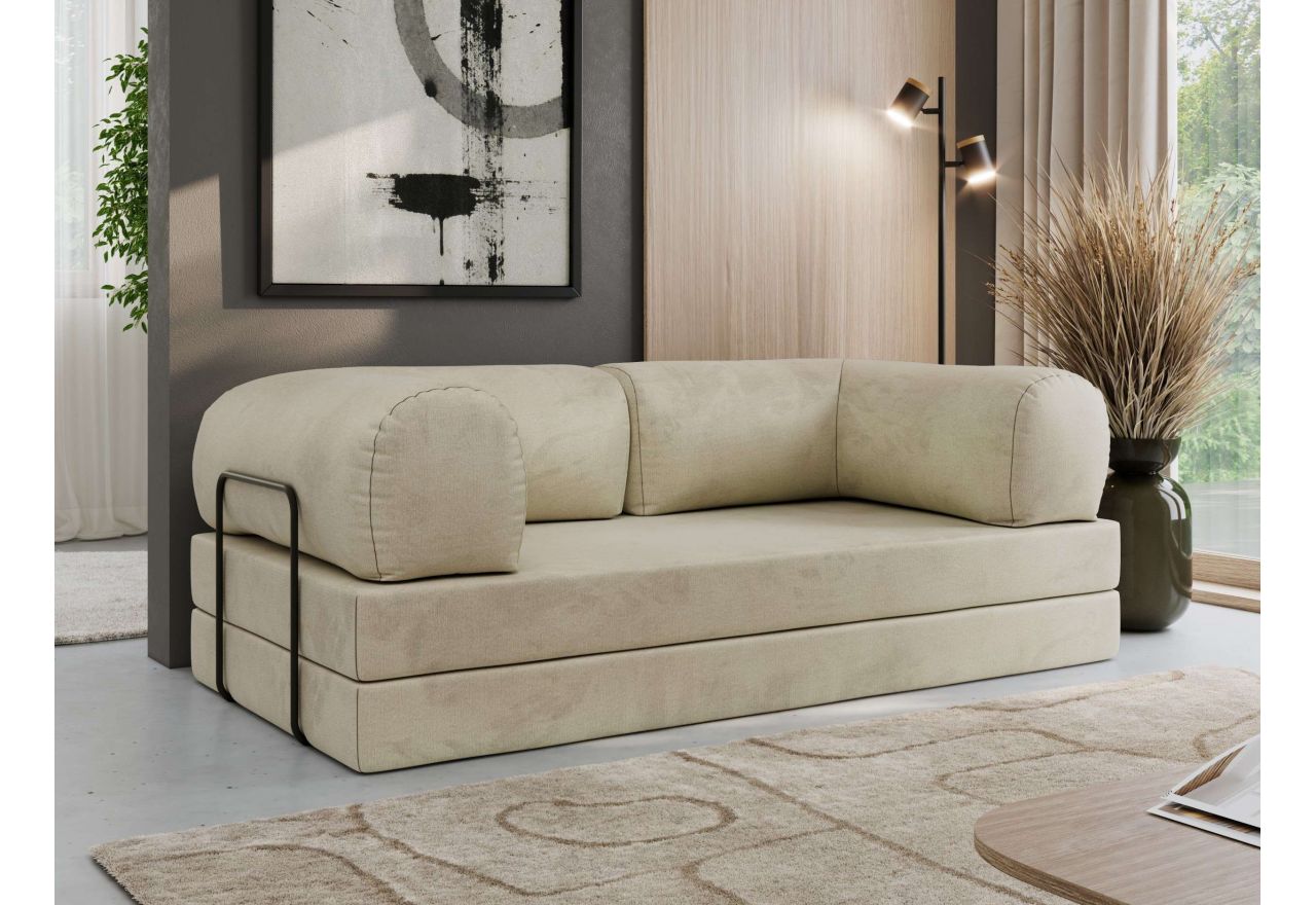 Sofa Orsetto - kremowy, welwet