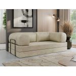 Sofa Orsetto - kremowy, welwet