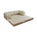 Sofa Orsetto - kremowy, welwet