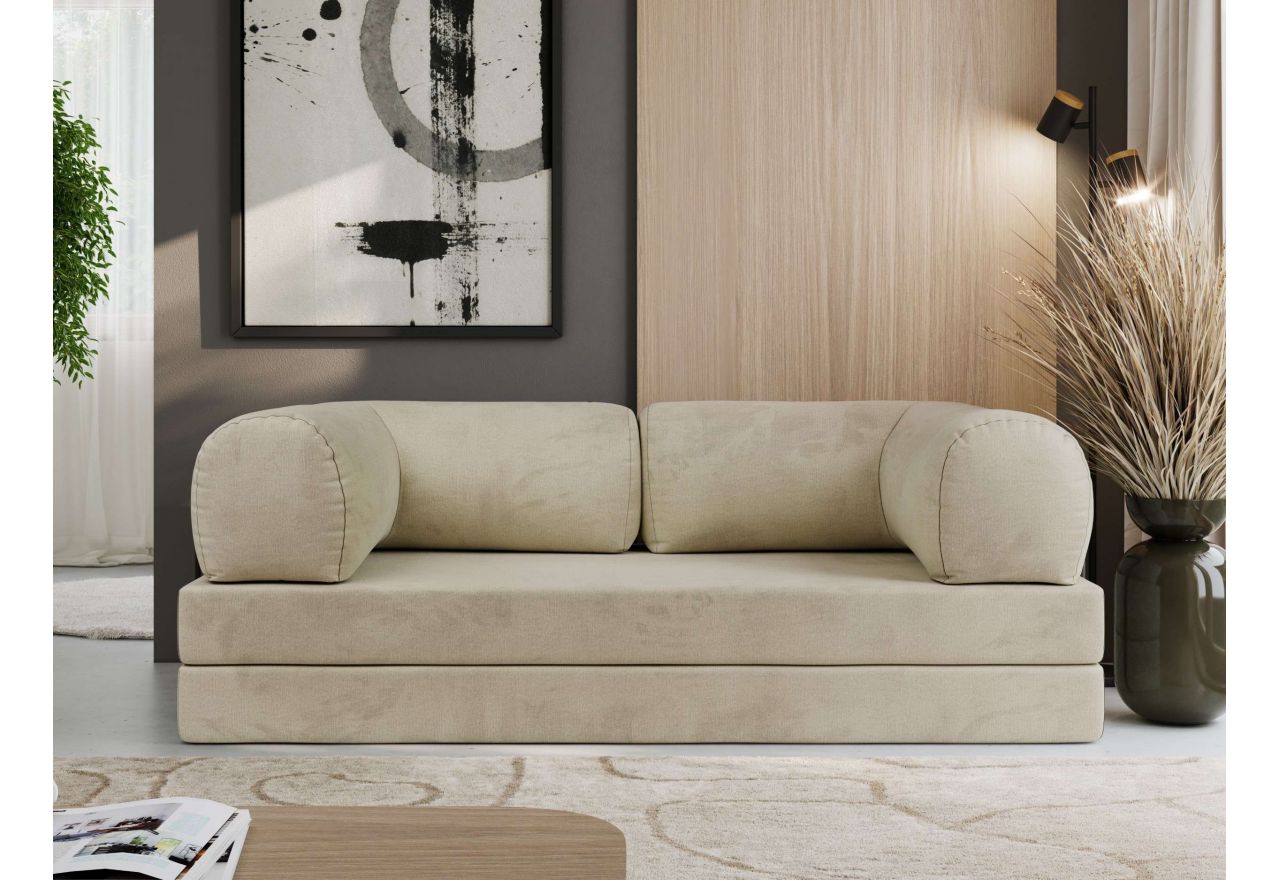 Sofa Orsetto - kremowy, welwet