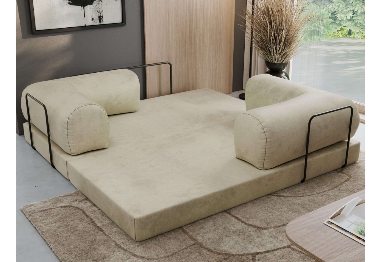 Sofa Orsetto - kremowy, welwet