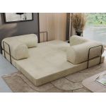 Sofa Orsetto - kremowy, welwet