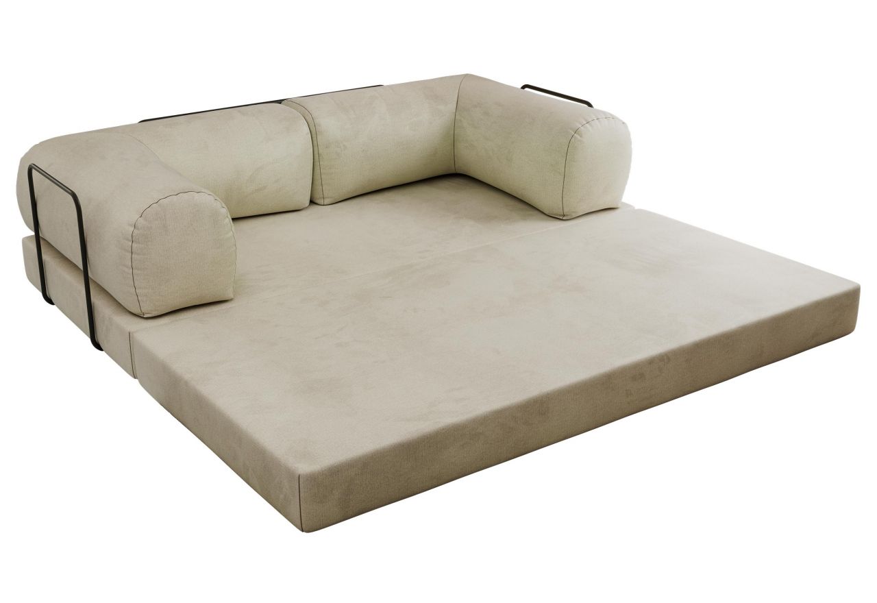 Sofa Orsetto - kremowy, welwet