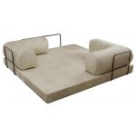 Sofa Orsetto - kremowy, welwet