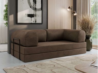 Sofa Orsetto - brązowy, welwet