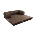 Sofa Orsetto - brązowy, welwet