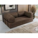 Sofa Orsetto - brązowy, welwet