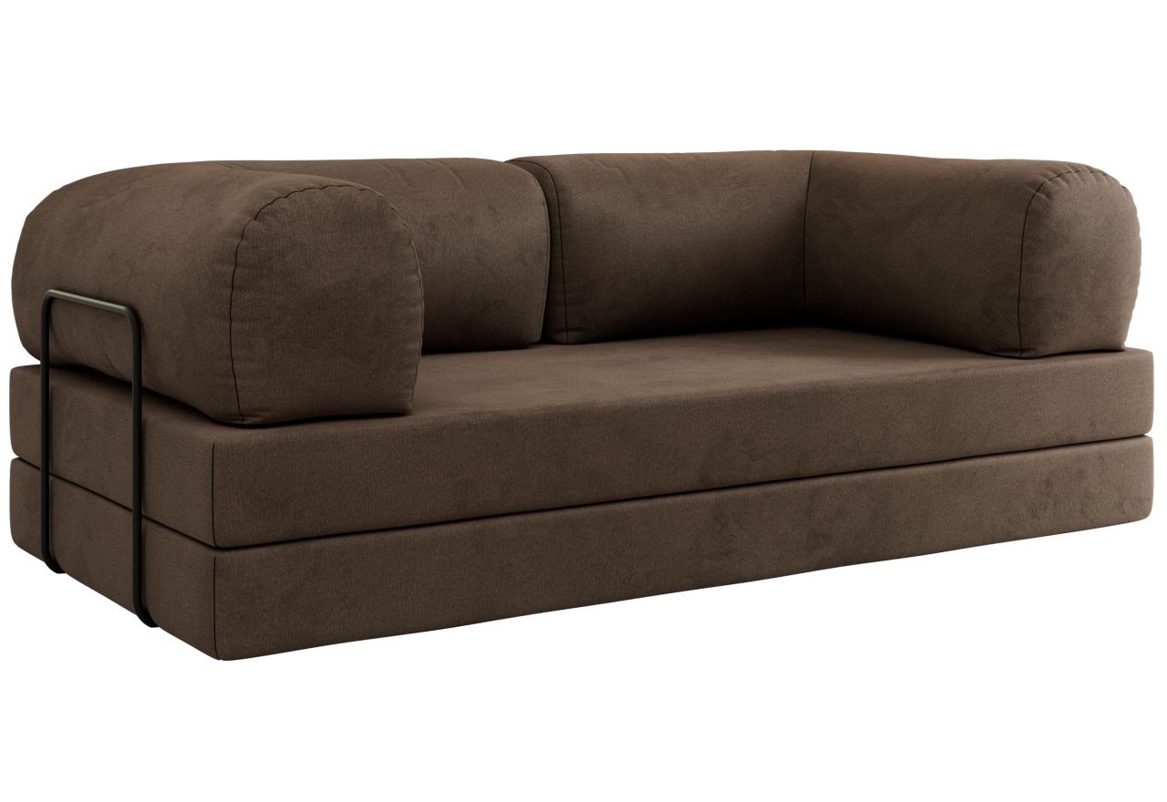 Sofa Orsetto - brązowy, welwet