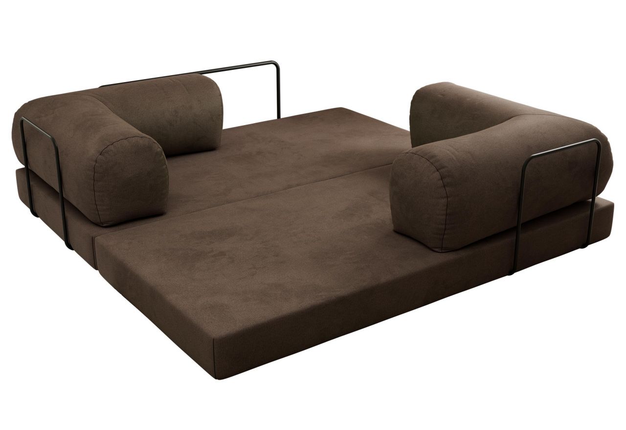 Sofa Orsetto - brązowy, welwet