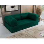 Sofa Orsetto - ciemnozielony, welwet