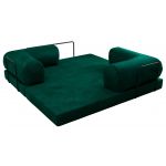 Sofa Orsetto - ciemnozielony, welwet