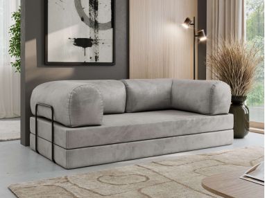 Sofa Orsetto - jasnoszary, welwet