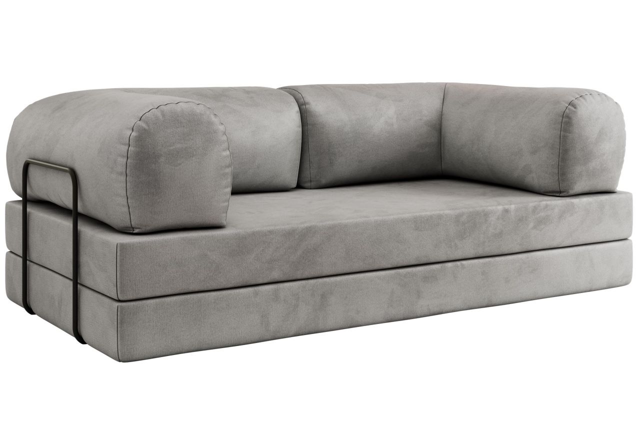 Sofa Orsetto - jasnoszary, welwet