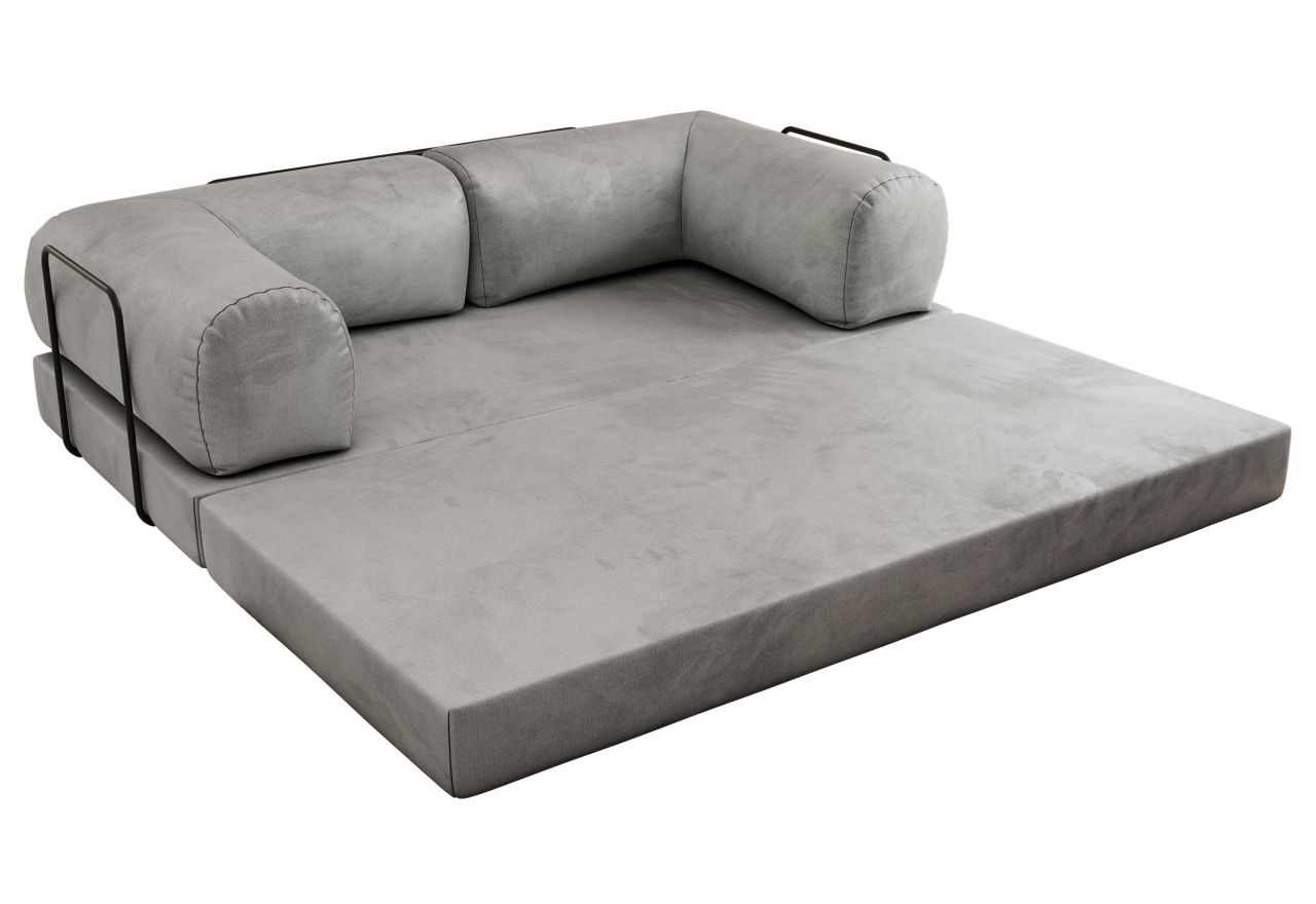 Sofa Orsetto - jasnoszary, welwet