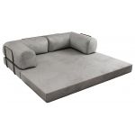 Sofa Orsetto - jasnoszary, welwet