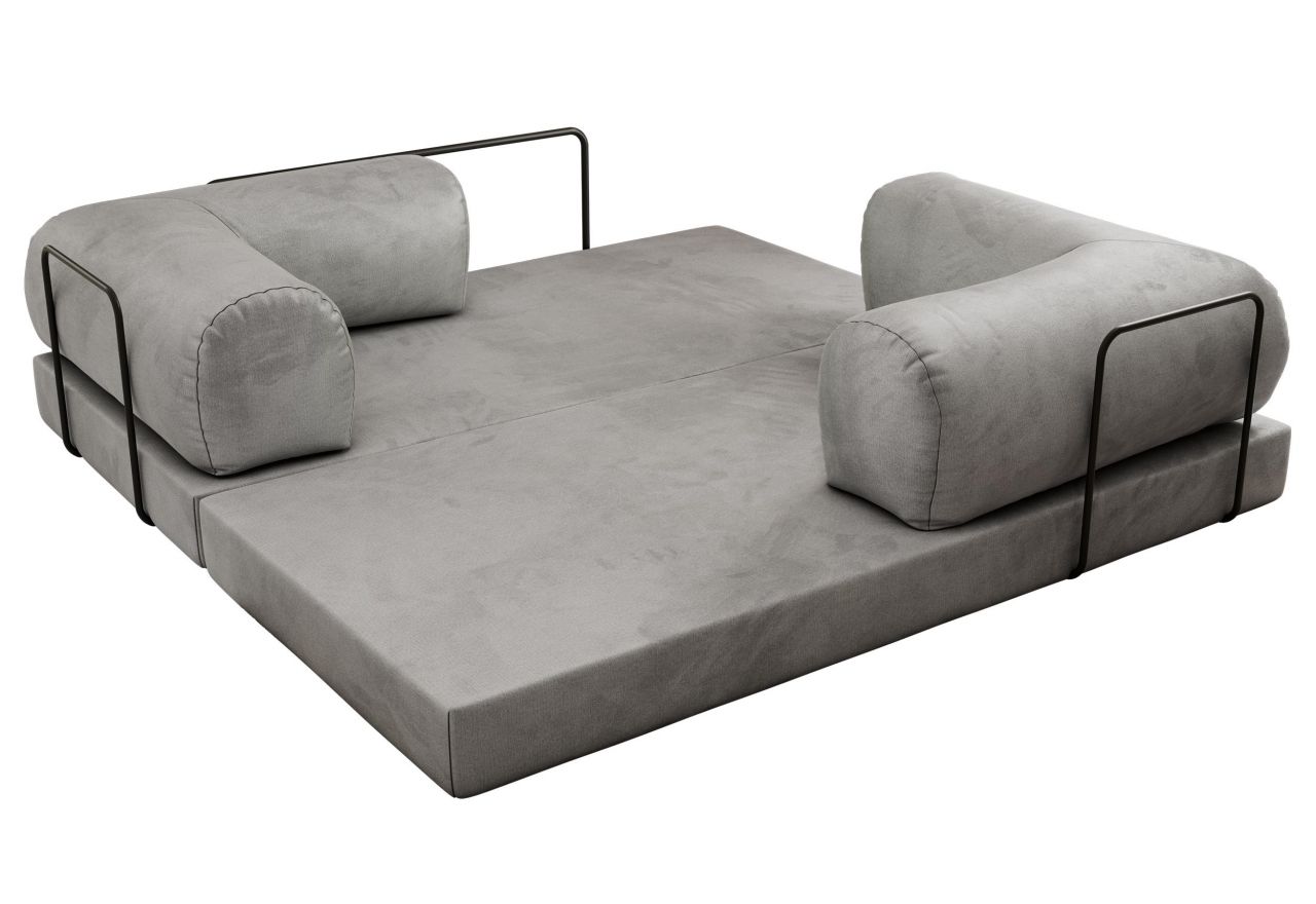 Sofa Orsetto - jasnoszary, welwet