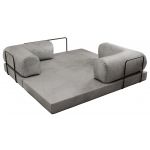 Sofa Orsetto - jasnoszary, welwet