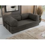 Sofa Orsetto - ciemnoszary, welwet
