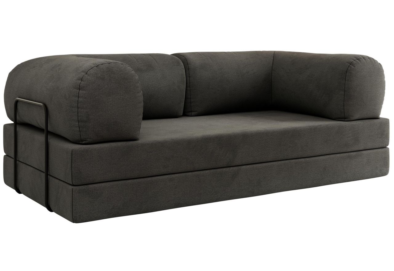 Sofa Orsetto - ciemnoszary, welwet