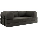Sofa Orsetto - ciemnoszary, welwet