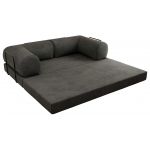 Sofa Orsetto - ciemnoszary, welwet