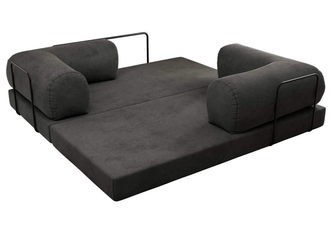 Sofa Orsetto - ciemnoszary, welwet