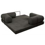 Sofa Orsetto - ciemnoszary, welwet