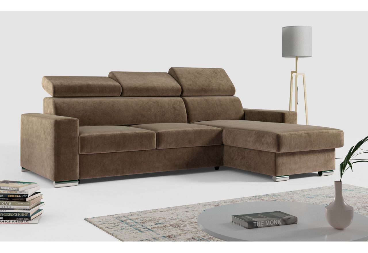 Narożnik FOX L - Monolith 09 - brązowy - OUTLETU