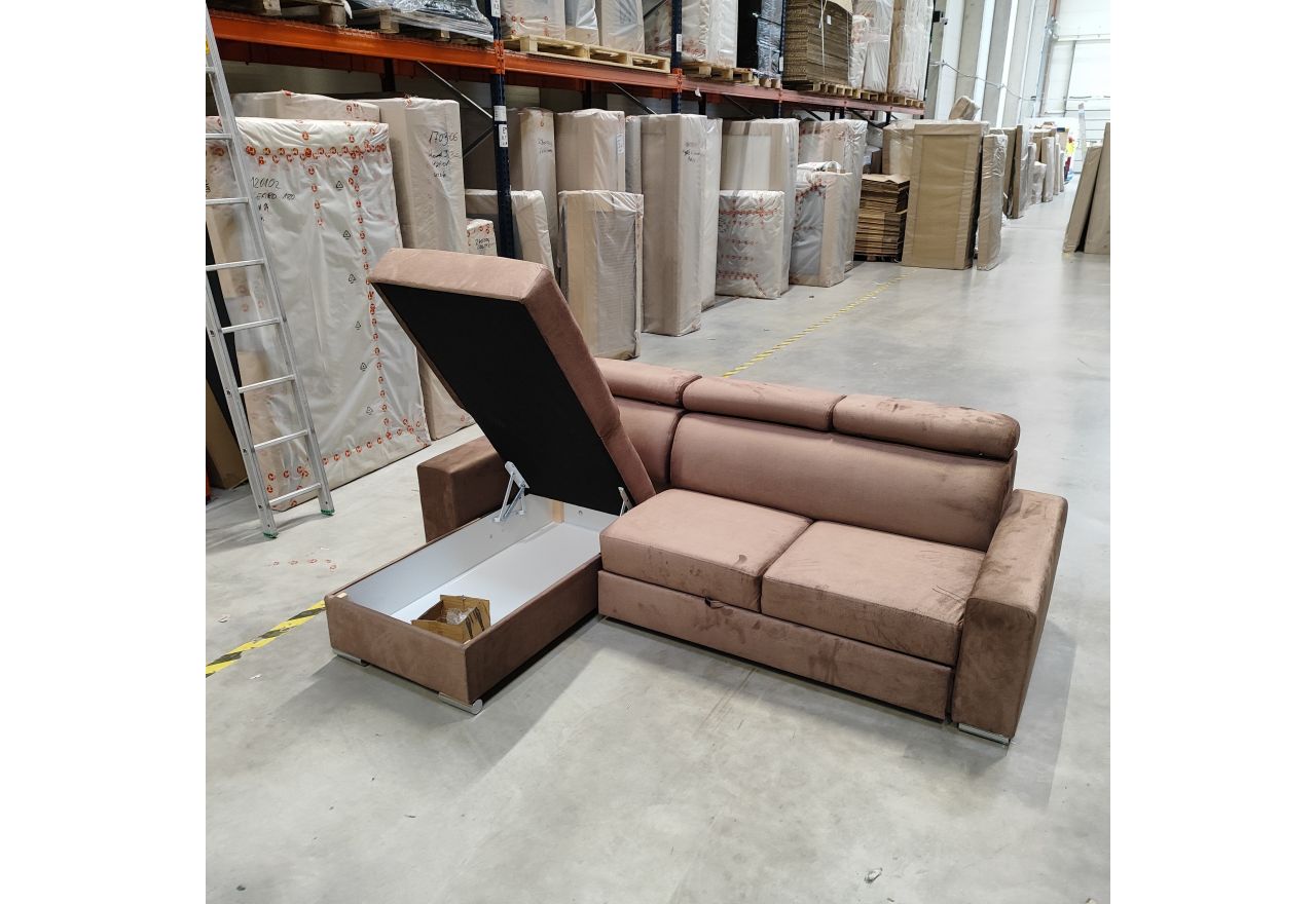 Narożnik FOX L - Monolith 09 - brązowy - OUTLETU