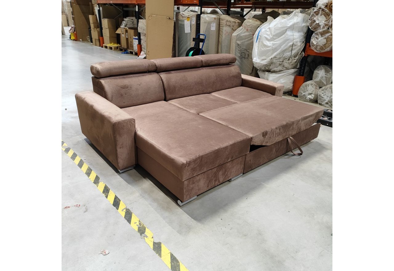 Narożnik FOX L - Monolith 09 - brązowy - OUTLETU