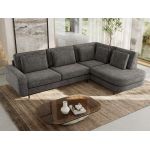 Narożnik CALENO L - strona prawa - szary, szenil grubo tkany