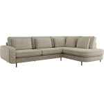 Narożnik CALENO L - strona prawa - beżowy, struktura