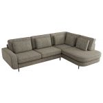 Narożnik CALENO L - strona prawa - szary, struktura